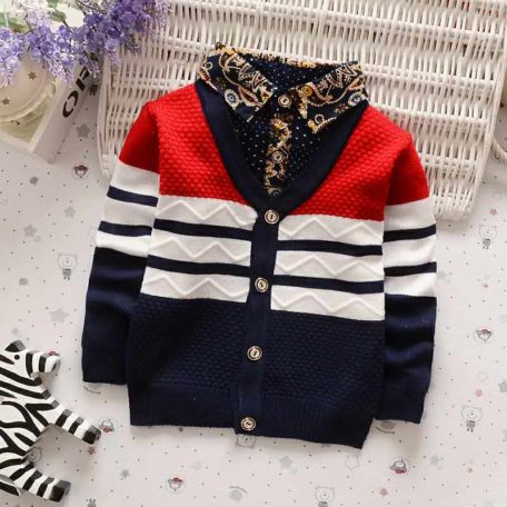 BibiCola Autumn Winter boys sweaters kntting cardigan casual boys pullovers Children's Kids Warm Clothes Gift For Boy 4