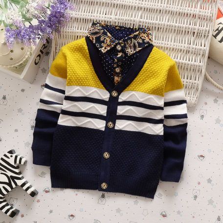 BibiCola Autumn Winter boys sweaters kntting cardigan casual boys pullovers Children's Kids Warm Clothes Gift For Boy 3
