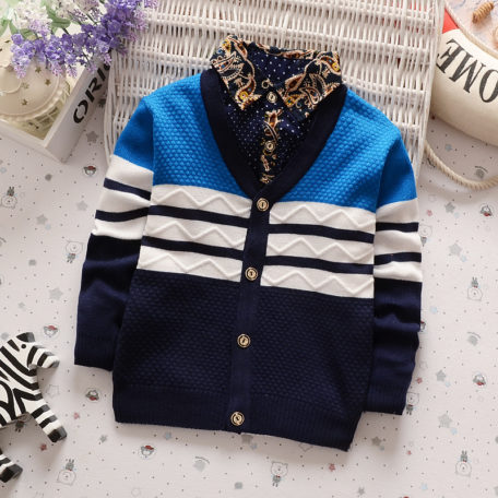BibiCola Autumn Winter boys sweaters kntting cardigan casual boys pullovers Children's Kids Warm Clothes Gift For Boy 2